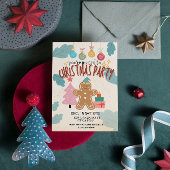 Jote gingerbrea fête de Noël invitation