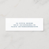 Jote Girly Boho Heart Graduation Nom Carte d'appel (Dos)