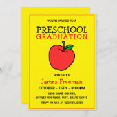 Jote Jaune enfant jardin d'enfants Invitation de d (Devant / Derrière)