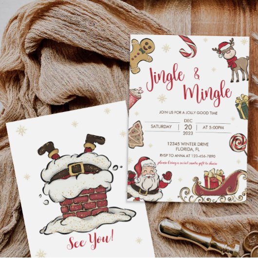 Jote Jingle & Mingle Christmas Party Invitation