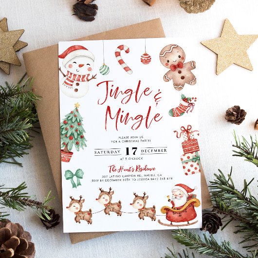 Jote Jingle & Mingle Christmas Party Invitation
