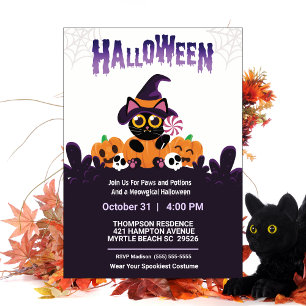 Jote Kids Paws Potion Halloween Party Invitation