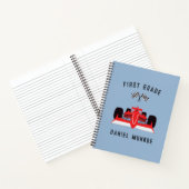 Jote Kids Red Racing Car School Carnet Spiral (Intérieur)