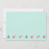 Jote Ladybug Girls Anniversaire Invitation (Dos)
