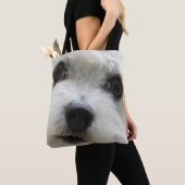 Jote Maltese Dog Face Sac fourre-tout d'impression (De près)