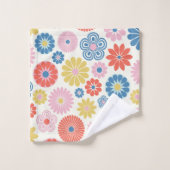 Jote Moderne Scandi Boho Folk Flower Motif (Gant de toilette)