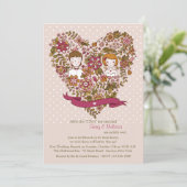 Jote Newlyweds Post Mariage Brunch Invitation (Debout devant)