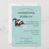 Jote Noël Chat Fête des fêtes Invitations (Devant)