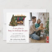 Jote Noël Nouveau Accueil Photo Moving Faire-part (Devant)