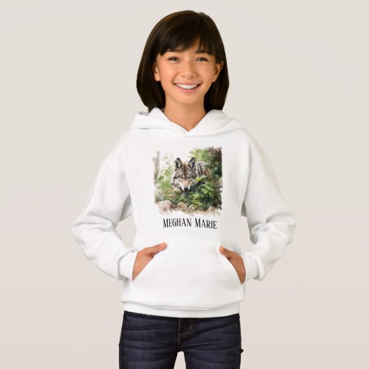 Jote peeking wolf ajouter nom (Devant entier)