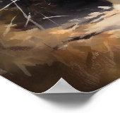 Jote Pomeranian Dog Art Imprimer Poster (Coin)