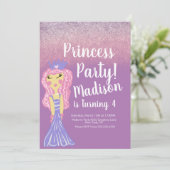 Jote Princess Party Doodle Invitation (Debout devant)