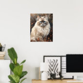 Jote Ragdoll Art Chat Imprimer Poster (Bureau à domicile)