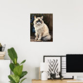 Jote Ragdoll Art Chat Imprimer Poster (Bureau à domicile)