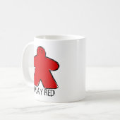 Jote Red Meepe Dessin Tableau de jeu Coupe Mug (Devant gauche)