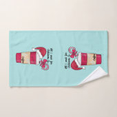 Jote Red Santa Hat Café Sucre de canne Noël (Serviette à main)