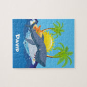 Jote requin ajouter nom puzzle puzzle (Horizontal)