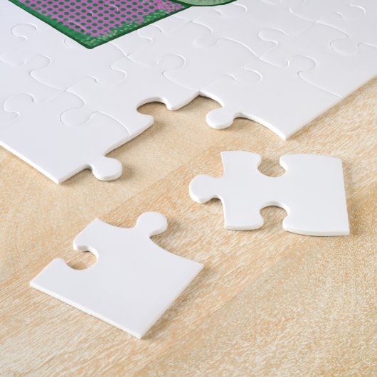 Jote Rosy Posy Posé Fleurs Carré Jigsaw Puzzle (Côté)