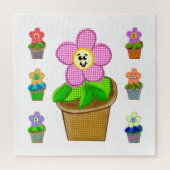 Jote Rosy Posy Posé Fleurs Carré Jigsaw Puzzle (Vertical)