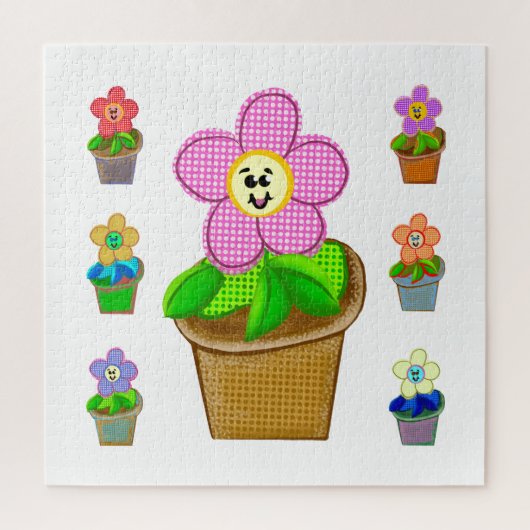 Jote Rosy Posy Posé Fleurs Carré Jigsaw Puzzle (Vertical)