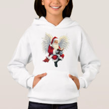 Jote Santa Claus Angel Enfants Sweat - shirt à cap