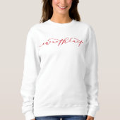 Jote Sweetheart Script Valentine's Day Sweatshirt (Devant)