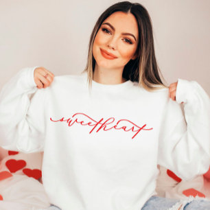 Jote Sweetheart Script Valentine's Day Sweatshirt