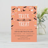 Jote Trick ou Treat Kids Halloween Invitations de  (Debout devant)