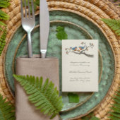 Jote Vintage Bluebirds Invitations de mariage