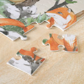 Jote Woodland Animaux Écriture Jigsaw Puzzle (Côté)