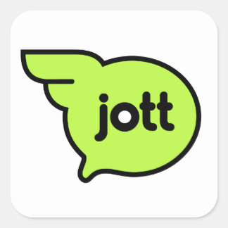 Jott icon glanzende sticker