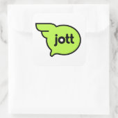Jott icon glanzende sticker (Tas)