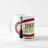 JOTT Logo MOYENblancBLANC Mug à café à deux tons (Devant gauche)