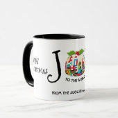 JOU AAN DE WERELDKerstmis Mok (Voorkant links)