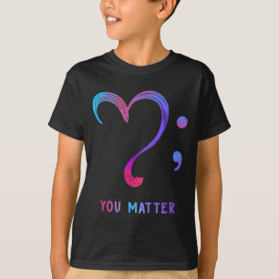 Jou Hart En Puntkomma Zelfmoordpreventie T-shirt
