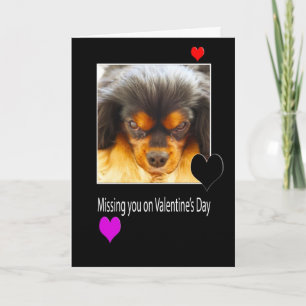 Jou missen op Valentijnsdag Met Hond Kaart