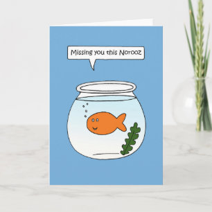 Jou missend deze Norooz pratende Goudvis Kaart