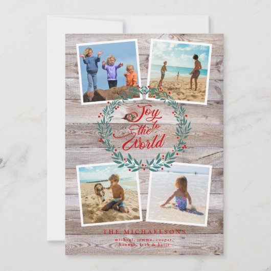 JOU TO WORLD CHRISTMAS Photo Collage (Voorkant)