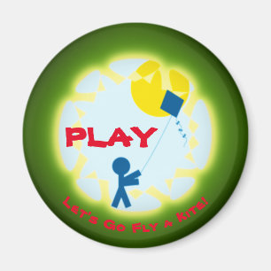 Joue ! Allons voler un cerf-volant ! Magnet