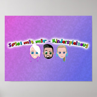 Joue avec moi des affiches de jouets pour enfants