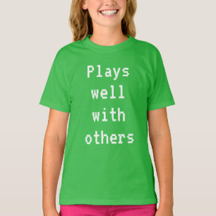Joue bien avec d'autres T-shirt fille