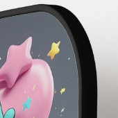 Joue. Rire. Gagnez ! Raquette de Pickleball (Détail gauche)