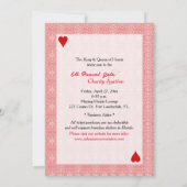 Jouer aux cartes Gala annuel & Invitation de vente (Dos)