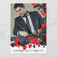 Jouer aux cartes Symboles Invitation photo