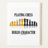 Jouer Aux Échecs Bâtit Caractère Reflectif Échecs (Dos)