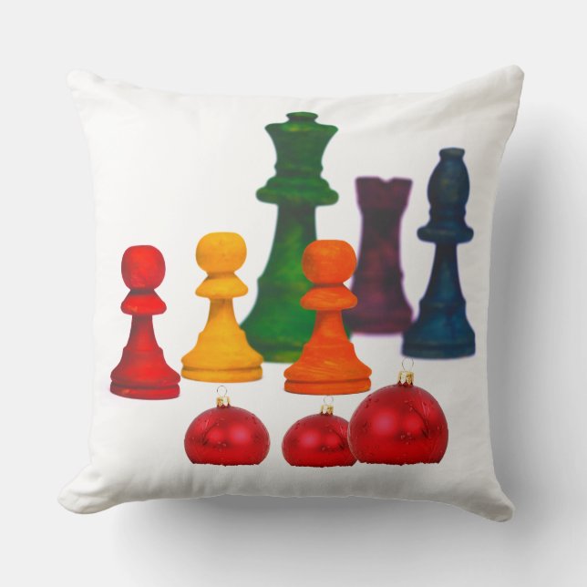Jouer aux échecs oreillers à Noël (Recto)