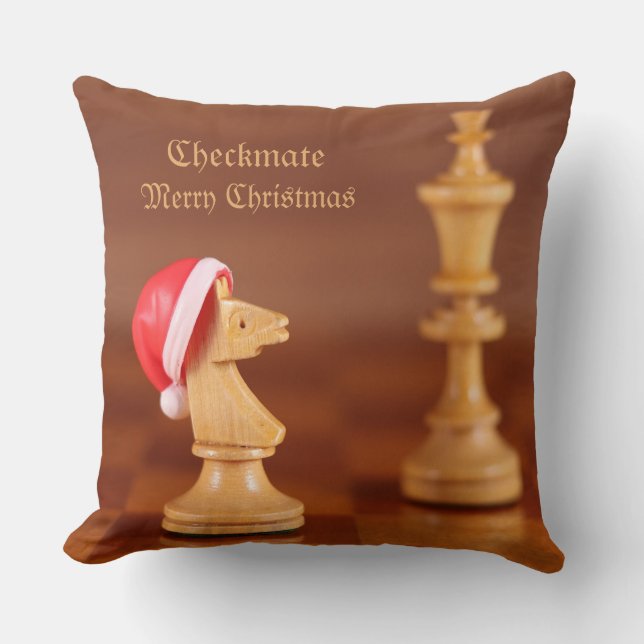 Jouer aux échecs oreillers à Noël (Recto)