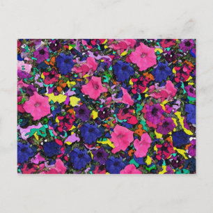 Jouer aux fleurs ~ Carte postale / Invitation