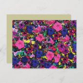 Jouer aux fleurs ~ Carte postale / Invitation (Devant / Derrière)