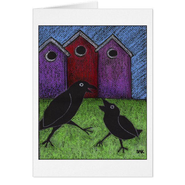 Jouer aux oiseaux noirs (Devant)